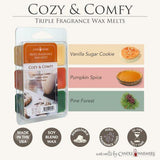 Cozy & Comfy Triple Fragrance Wax  Melts 2.5oz.