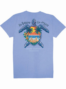 No Hurries, No Worries, Turtle Tracking (Short Sleeve T-Shirt) by Simply Southern