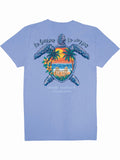 No Hurries, No Worries, Turtle Tracking (Short Sleeve T-Shirt) by Simply Southern