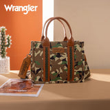 Wrangler Camo Print Tote/Crossbody - Green - by Montana West