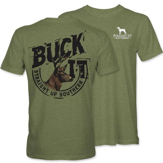 Buck It (Men's Short Sleeve T-Shirt) by Straight Up Southern