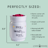 Live Laugh Love Illumination Warmer - by Candle Warmers Etc.