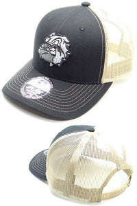 Bulldog Head Baseball Hat- Black