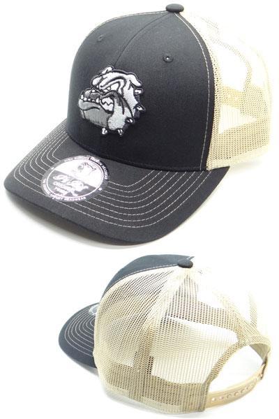 Bulldog Head Baseball Hat- Black