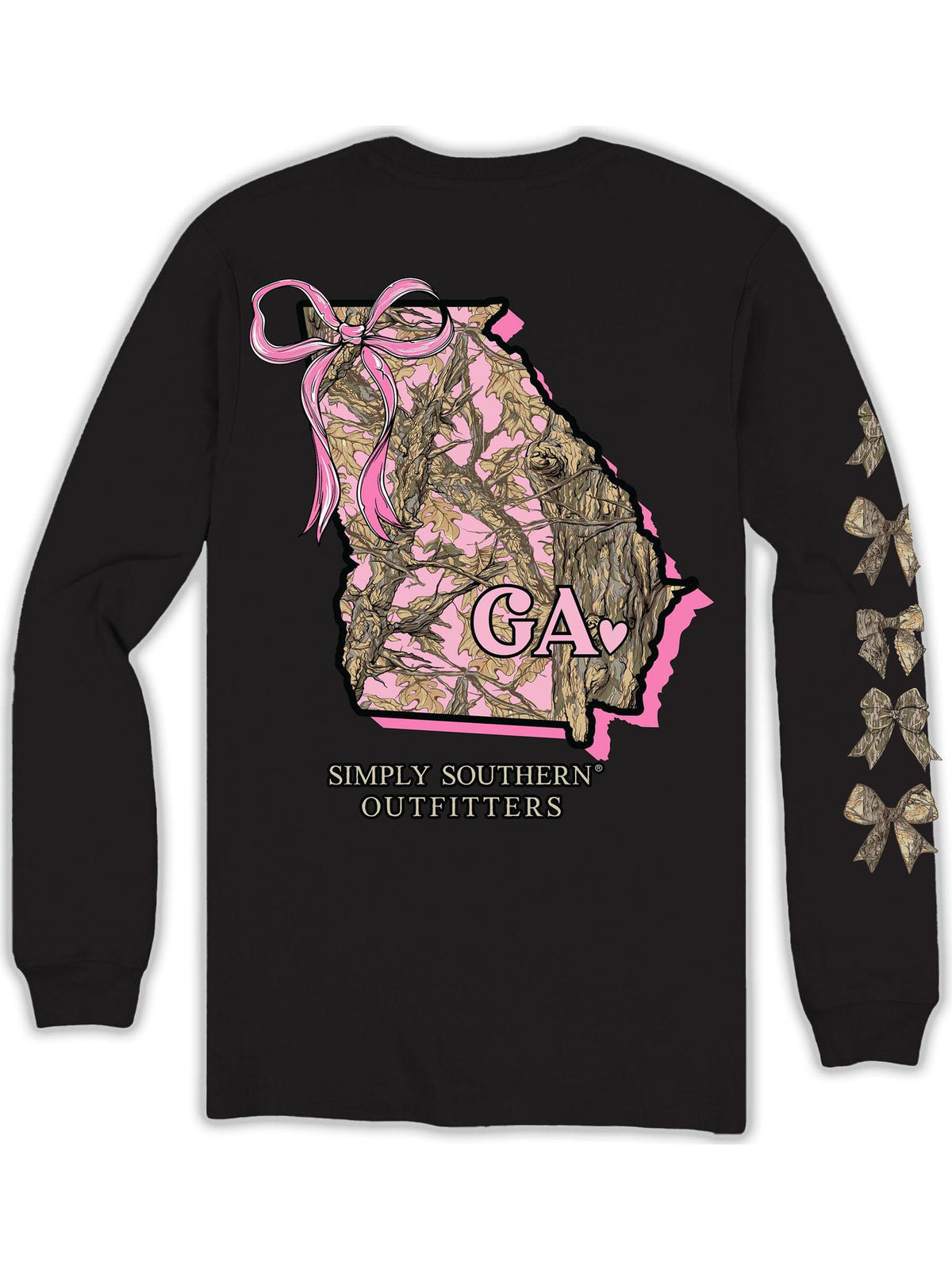 Ga Camo State (Long Sleeve T-Shirt) by Simply Southern