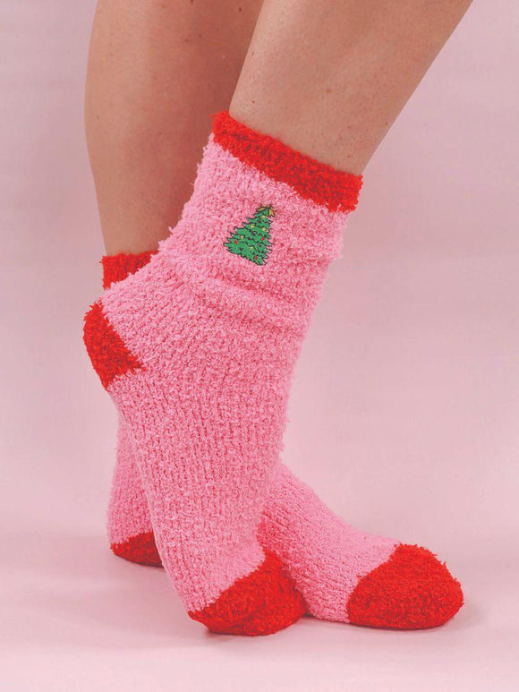 Holiday Soft N Cozy Socks - Tree - by Simply Southern