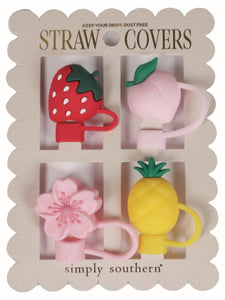 Straw Cover Set - Berry - by Simply Southern