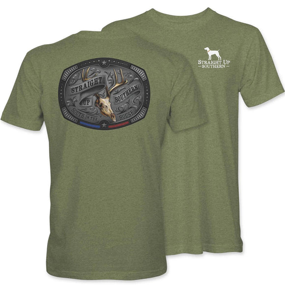 Buckle Up (Men's Short Sleeve T-Shirt) by Straight Up Southern