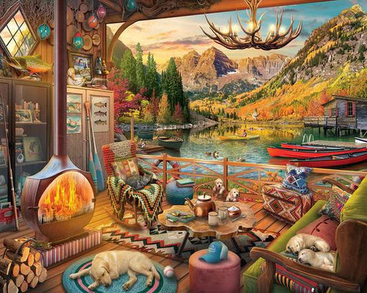 Lake Bungalow -1000pc - by White Mountain