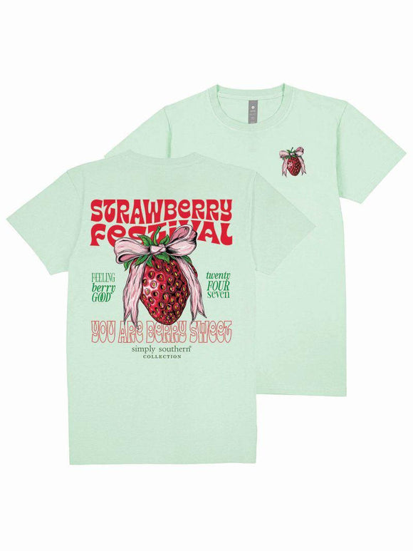 Strawberry Festival (Youth Short Sleeve T-Shirt) by Simply Southern