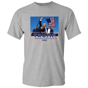 Gray Trump Support (Short Sleeve) by Girlie Girl Originals