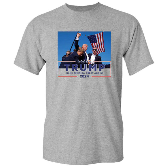 Gray Trump Support (Short Sleeve) by Girlie Girl Originals