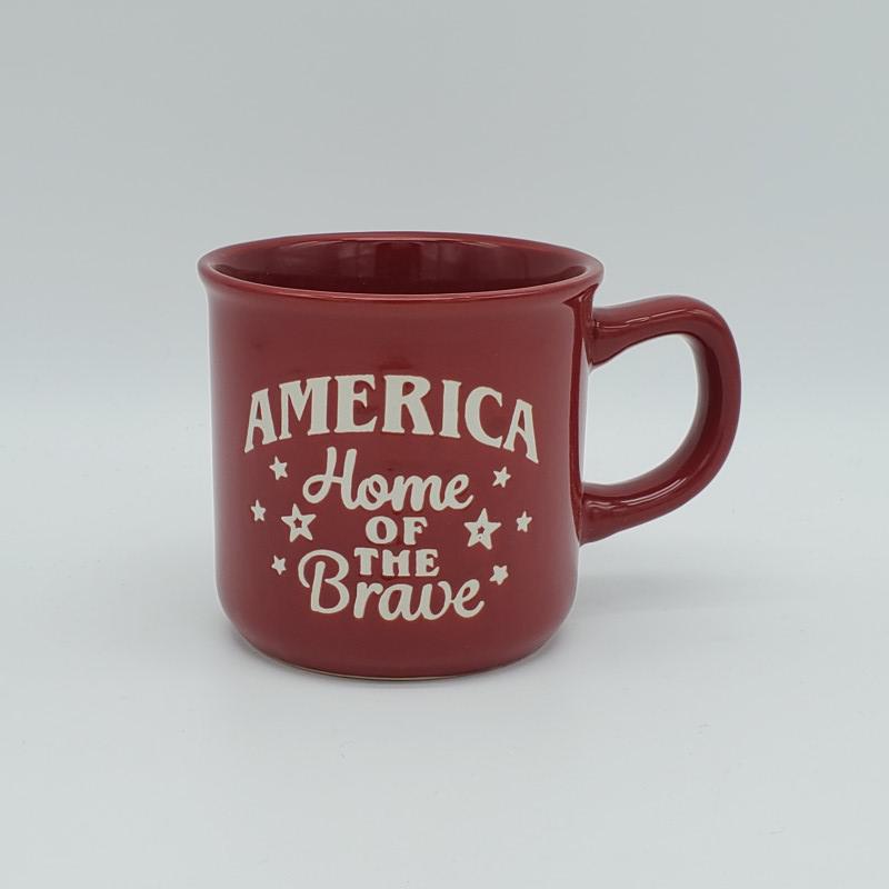 America Home of the Brave (Ceramic Coffee Mug) by Great Finds