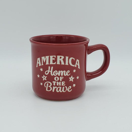 America Home of the Brave (Ceramic Coffee Mug) by Great Finds
