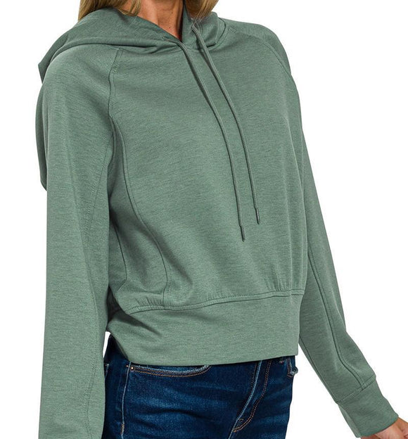 Scuba Hoodie - Dark Forest - by Zenana