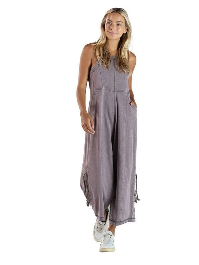 Washed Jumpsuit - Dark Gray - by Simply Southern