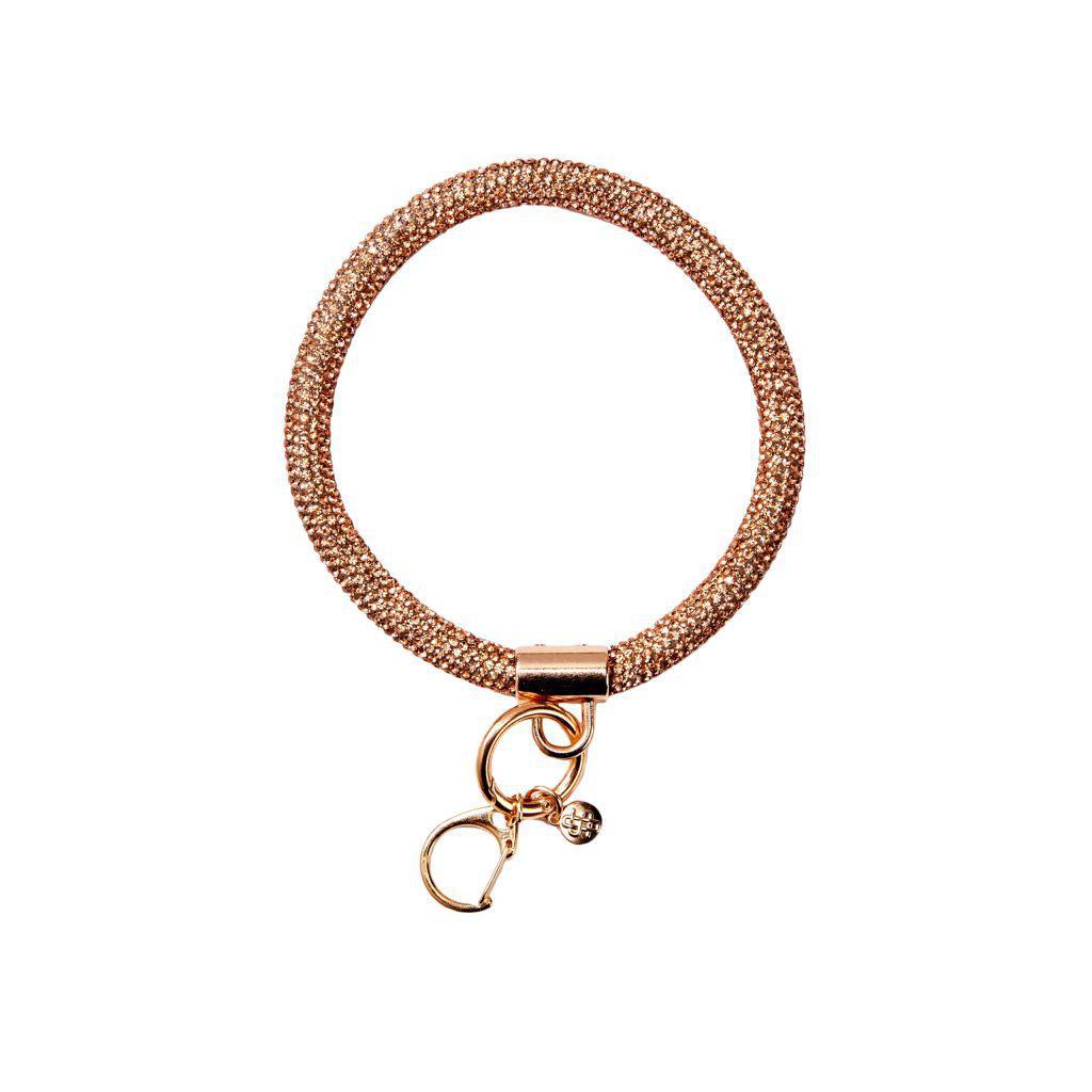 Rhinestone Bangle - Bronze - by Simply Southern