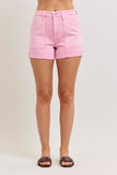 High Waisted Aurora Weekender Shorts - Dusty Pink - by Judy Blue