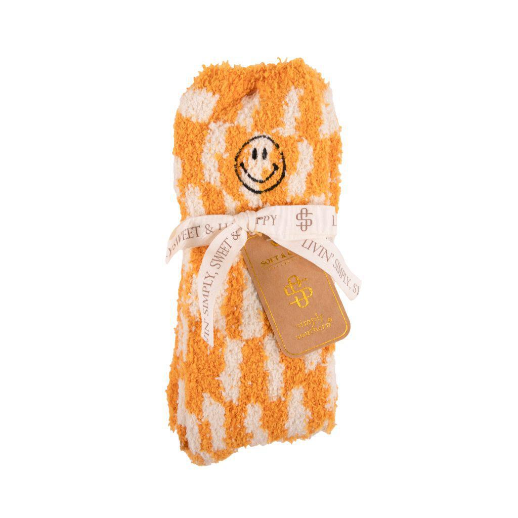 Simply Boot Socks - Yellow Smiley - by Simply Southern