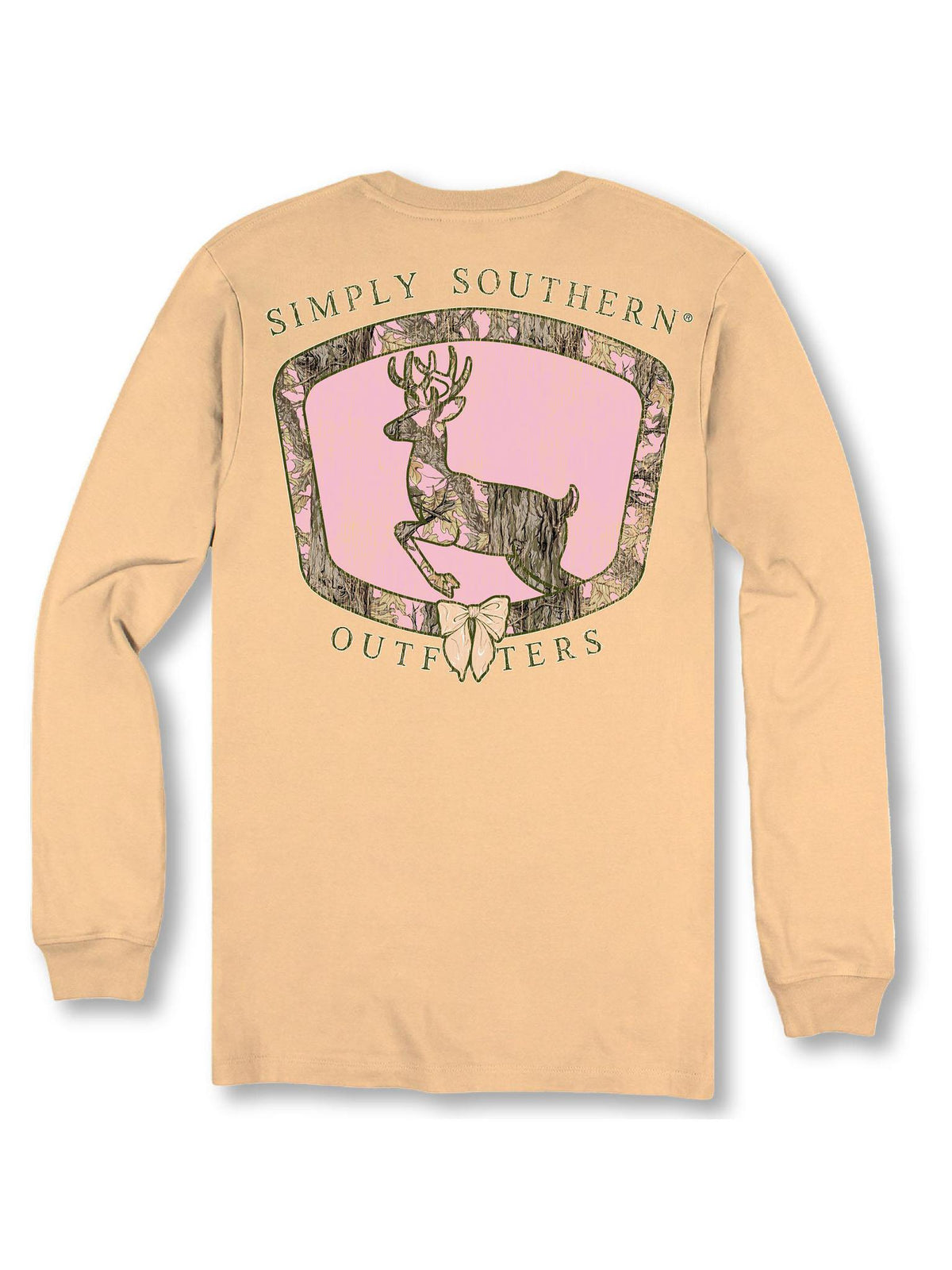 Camo Deer (Long Sleeve T-Shirt) by Simply Southern