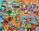 Seasons Calendar Puzzle -1000pc - by White Mountain