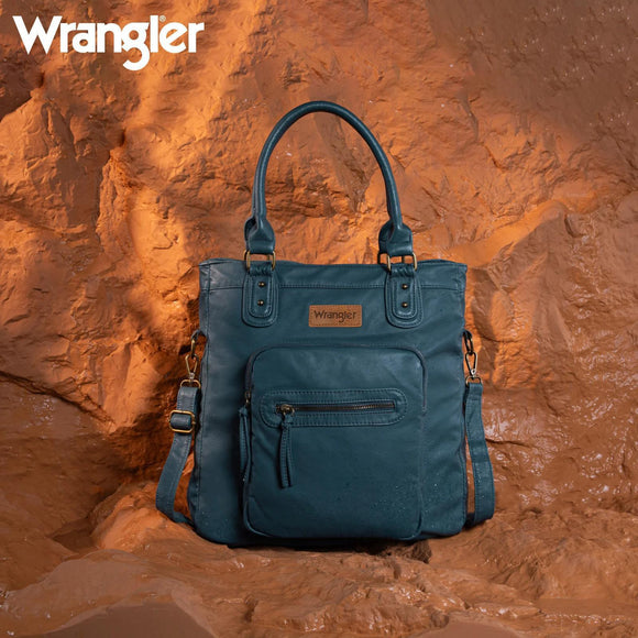 Wrangler Slouchy Tote/Crossbody - Jean - by Montana West`