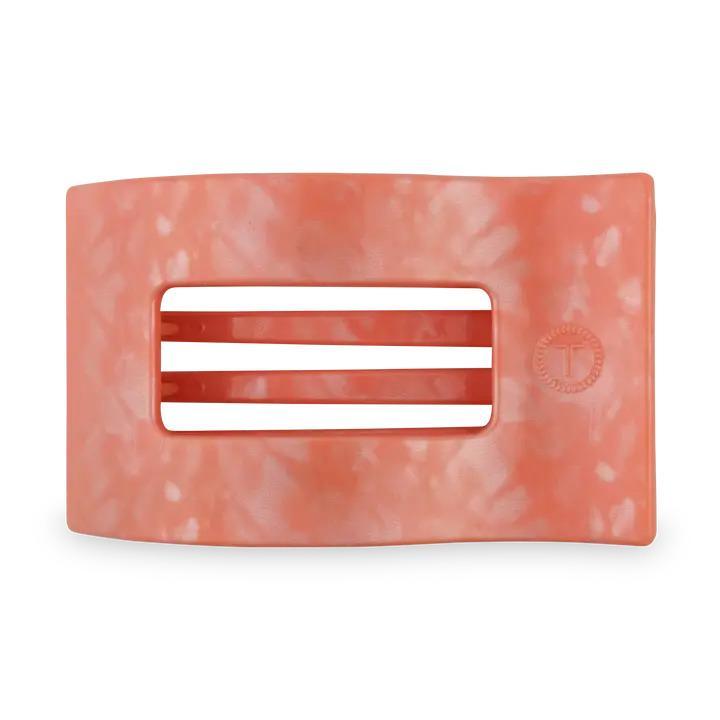 Flat Large Rectangle Hair Clip - Dreamsicle - By Teleties