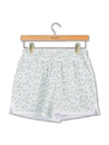 Simply Pintuck Lounge Shorts - Blue Flower - by Simply Southern