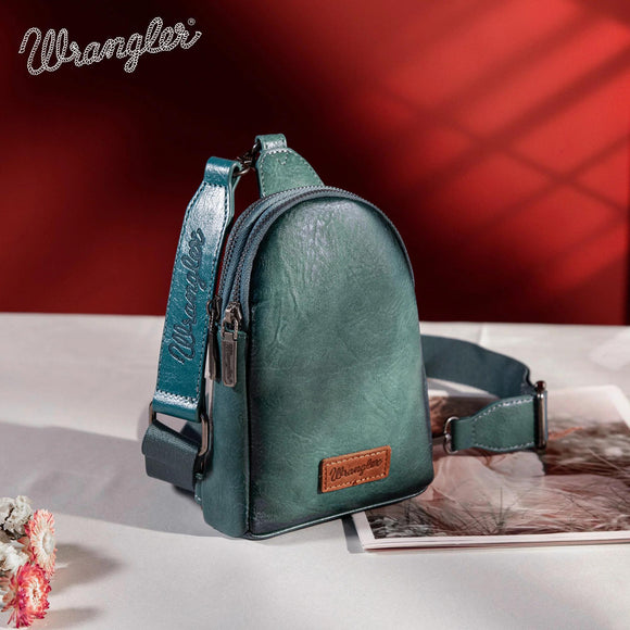 Wrangler Sling Bag/Crossbody/Chest Bag - Turquoise - by Montana West