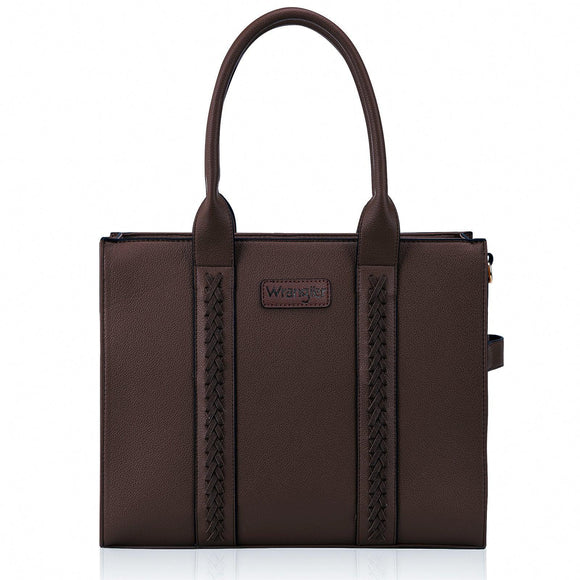 Wrangler Carry-All Tote/Crossbody - Coffee - by Montana West