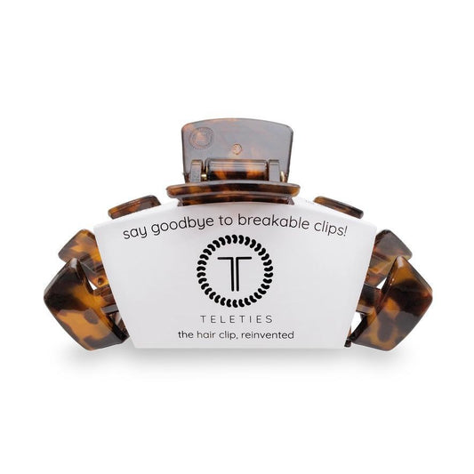 Tortoise Classic Hair Clip - Large - By Teleties
