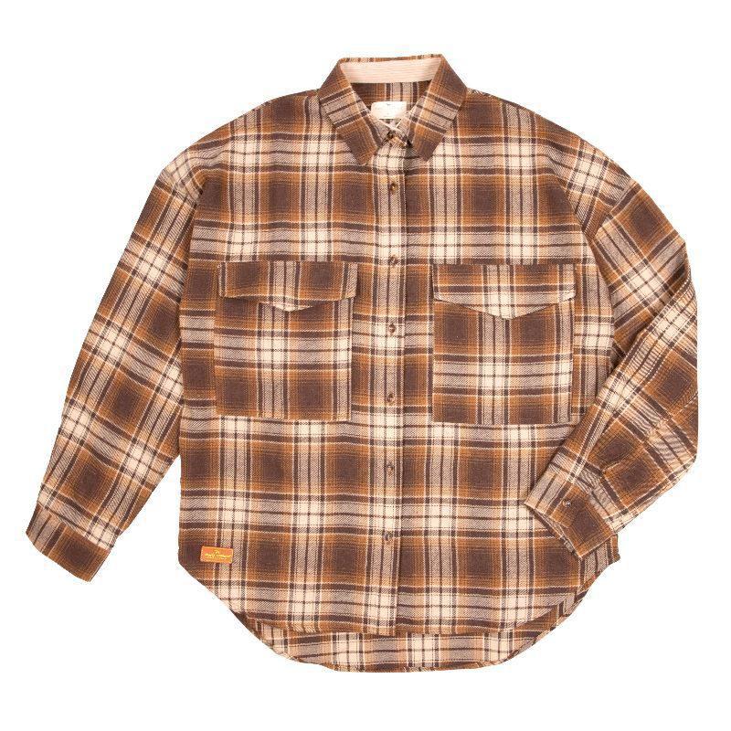 Plaid Flannel Shirt - Tawny - by Simply Southern