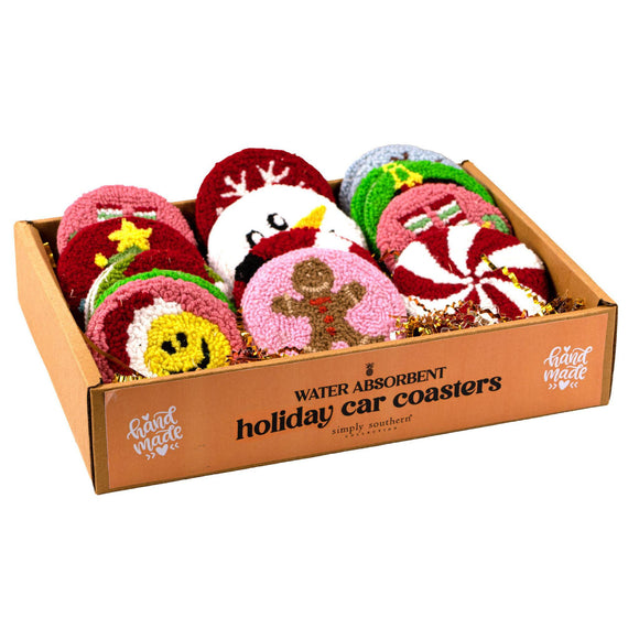 Holiday Water Absorbent Car Coaster