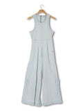 Washed Jumpsuit - Mist - by Simply Southern