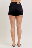 High Waisted Aurora Weekender Shorts - Black - by Judy Blue