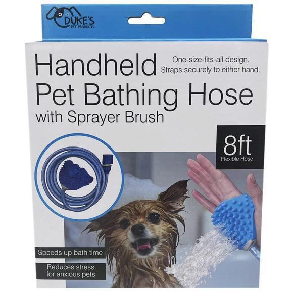 Handheld Pet Bathing Hose with Sprayer Brush - by Duke's