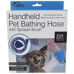 Handheld Pet Bathing Hose with Sprayer Brush - by Duke's
