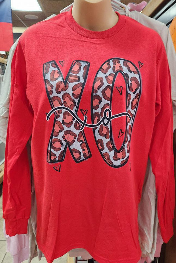 XOXO - Red - Long Sleeve Shirt
