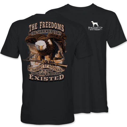 Freedom Eagle (Men's Short Sleeve T-Shirt) by Straight Up Southern