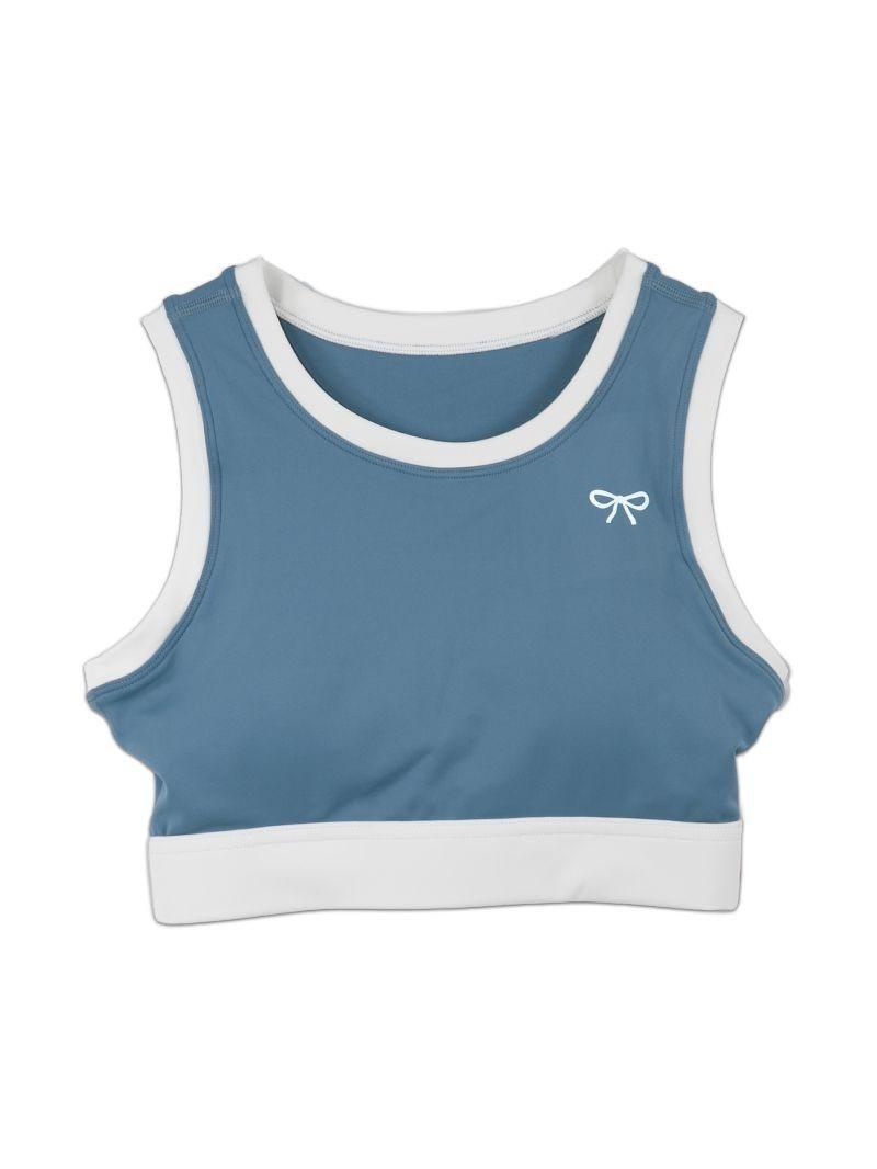 Contrast Sports Bra - Blue - by Simply Southern
