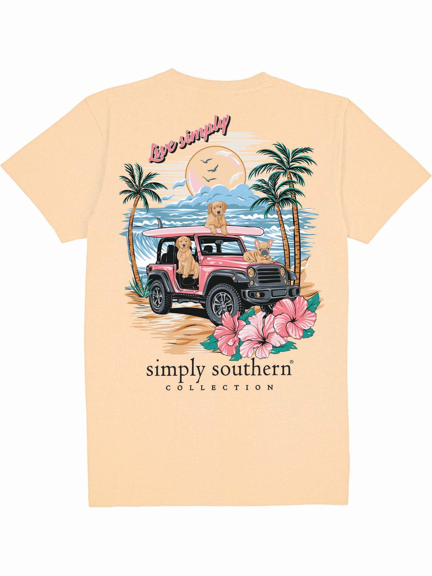 Live Simply Jeep (Short Sleeve T-Shirt) by Simply Southern