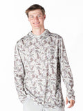 Men's Sport Hoodie - Gray Camo - by Simply Southern