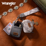 Wrangler Camo Print Dual Pouch Wristlet - Gray - by Montana West