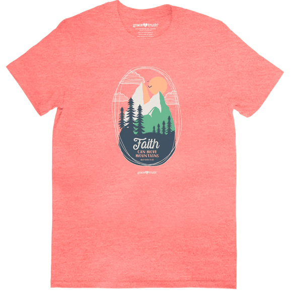 Faith Can Move Mountains (Short Sleeve T-Shirt) by Grace & Truth