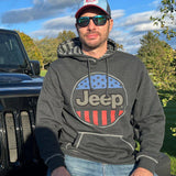 JEEP - USA OVAL FLAG ACCENT HOODIE - by Jedco