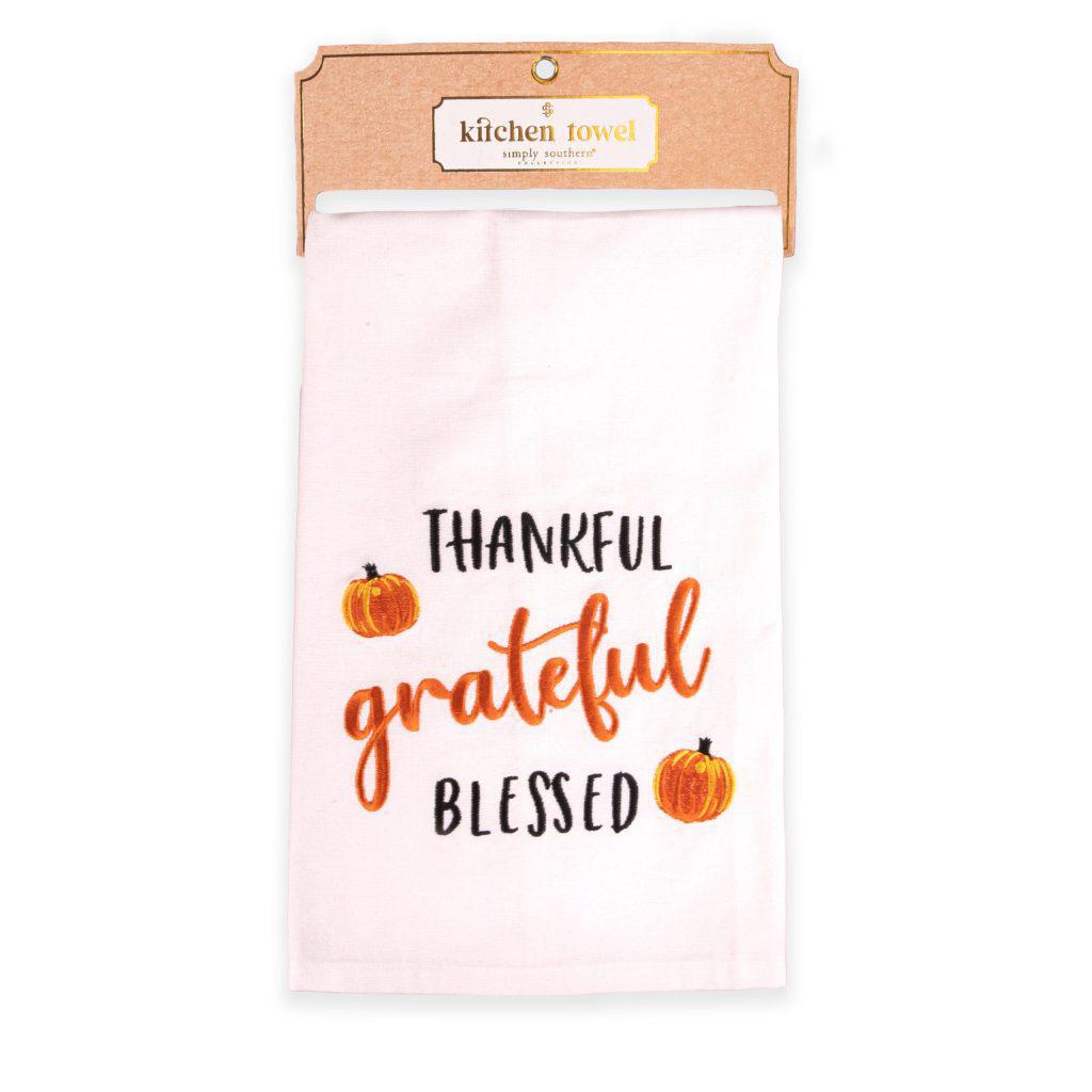 Thankful Blessed Simply Towel - by Simply Southern