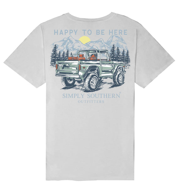 Happy to be Here MTN (Men's Short Sleeve T-Shirt) by Simply Southern