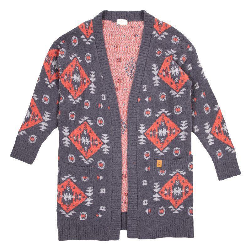 Cozy Cardigan - Gray Aztec - by Simply Southern