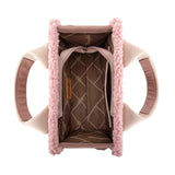 Wrangler Sherpa Small Canvas Tote/Crossbody - Pink - by Montana West