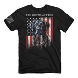 Red White True & Blue (Men's Short Sleeve T-Shirt) by Buckwear